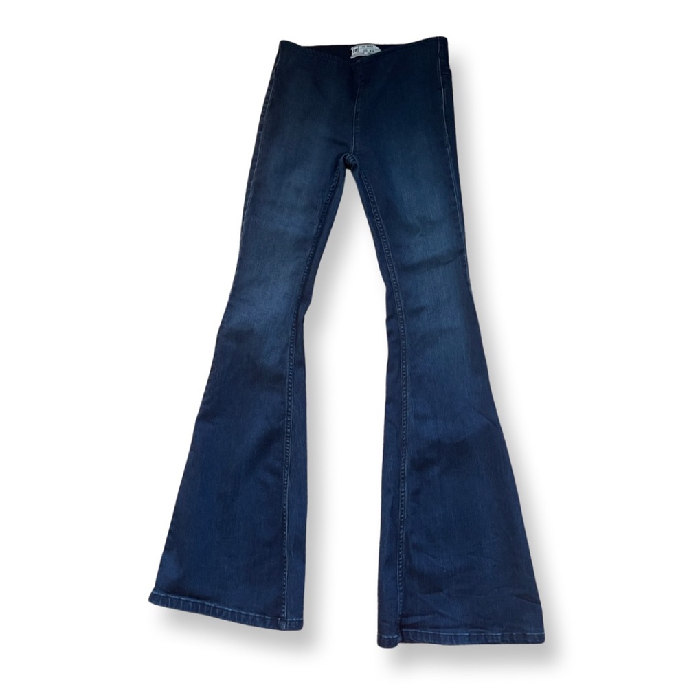 Free People Stretchy High Rise Flare Bell Bottom Jeans Size 25